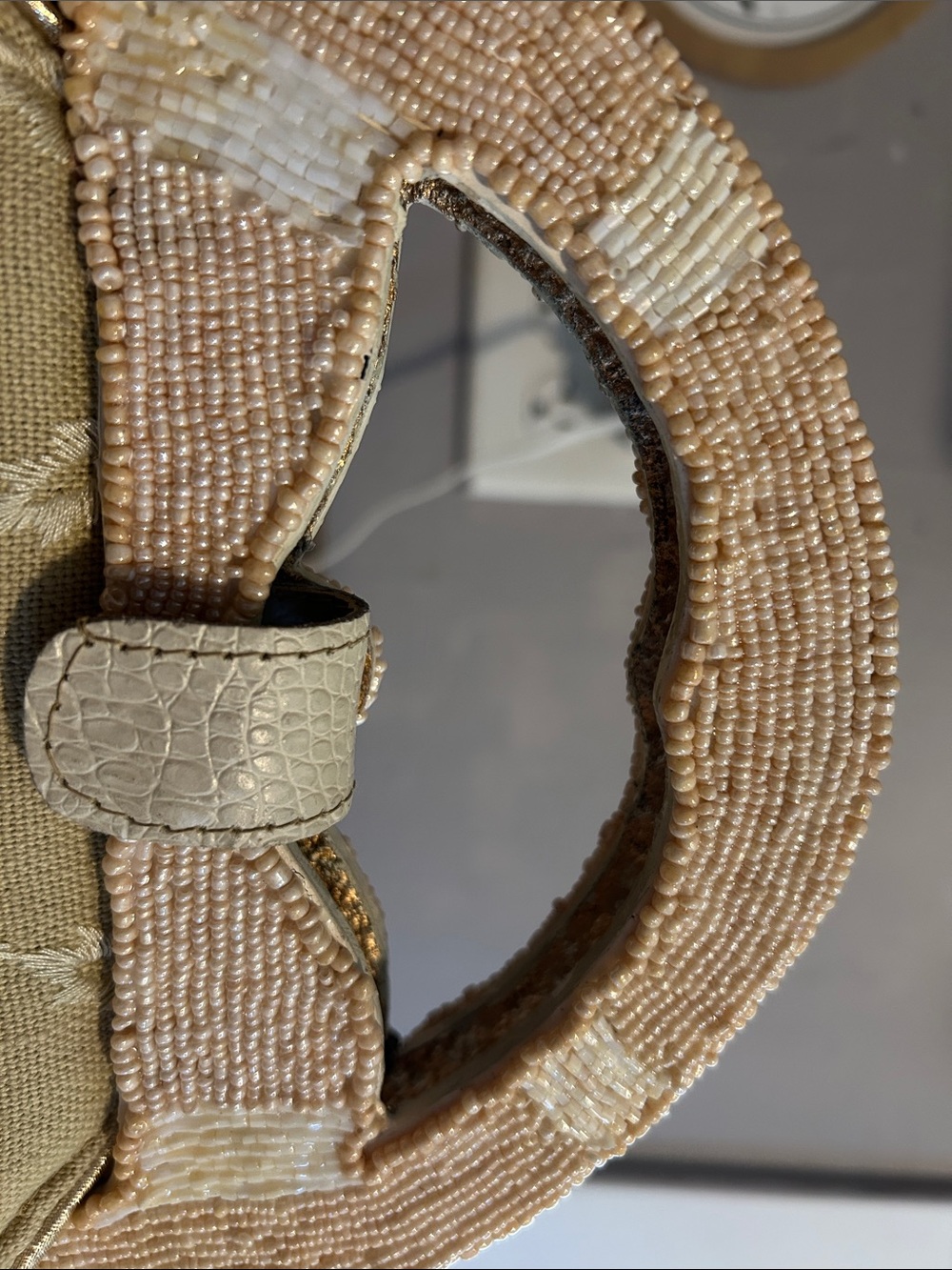 Mary Frances Gold Beaded Floral Top-Handle Evening Bag - Picture 6 of 9